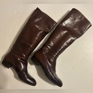 Guarro vintage Knee high Brown Leather Boots size 39